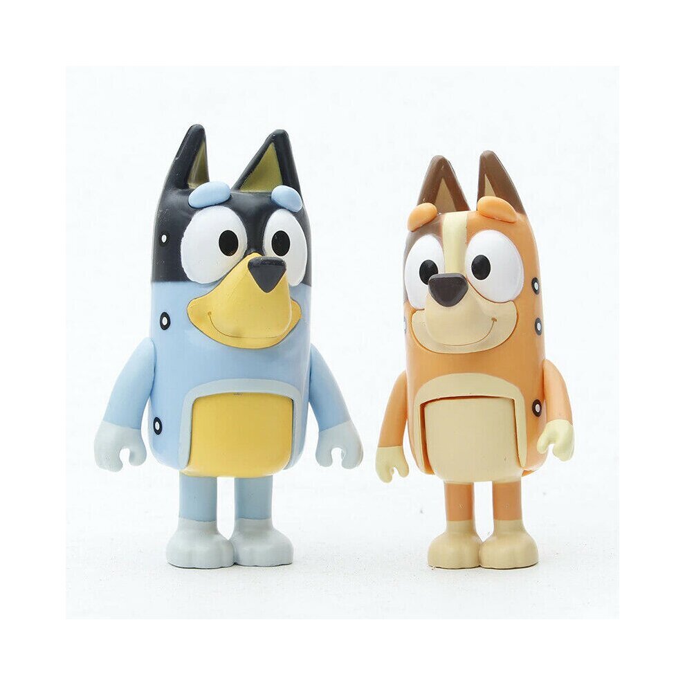 Bluey Family And Friends Action Figures Model Toy Cake Toppers Playset Kids Gift 12Pcs Pack