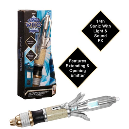 Doctor Who 14th Sonic Screwdriver Model Light Sounds Toy Collectors Kids Gift