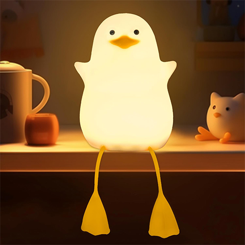 LED Night Light for Kids Cute Touch Silicone Nursery Lamp Dimmable Animal Portable Lamp with Warm Light for Women Bedroom Living Room Camping