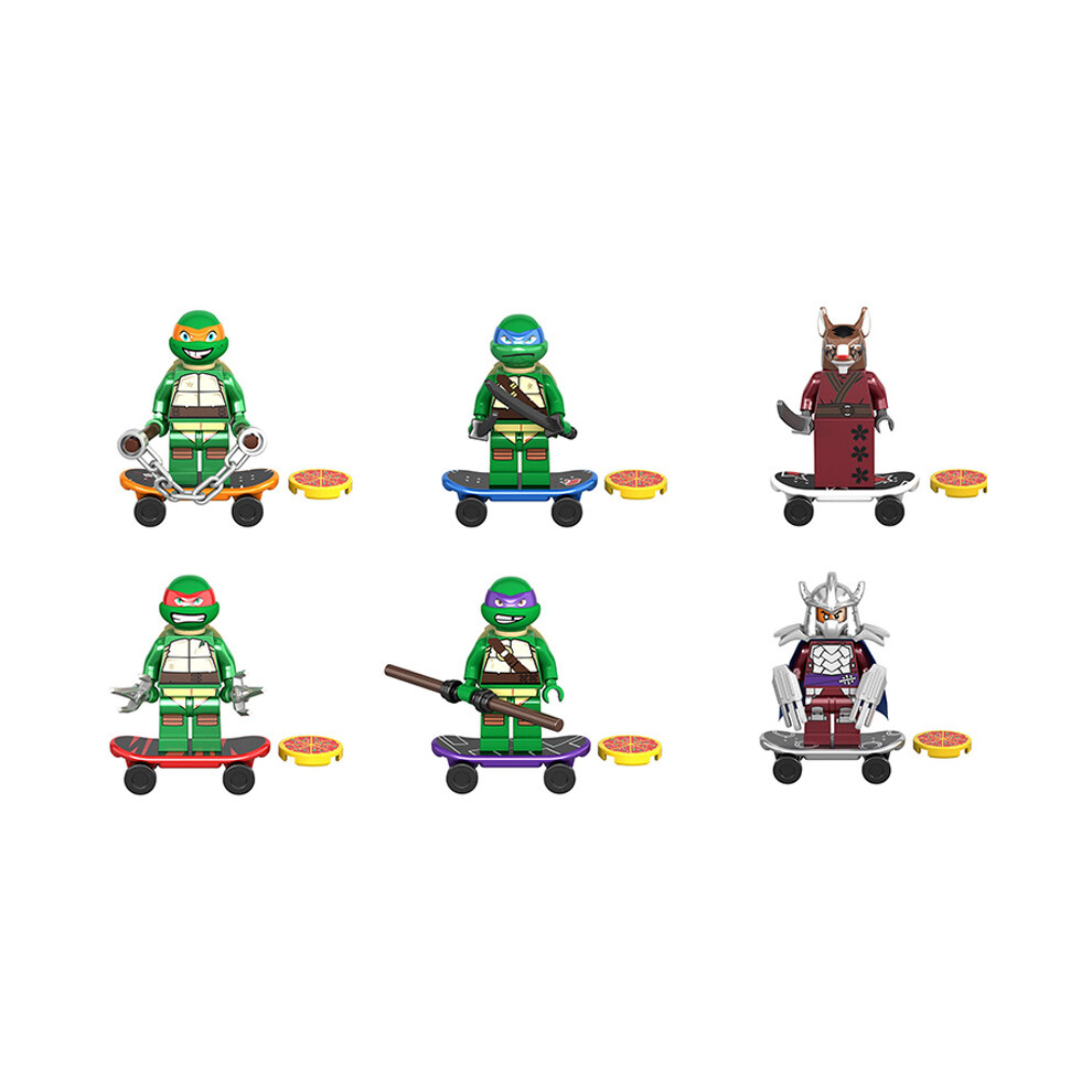 (Six) 6Pcs Teenage Mutant Ninja Turtles Action Figure | TMNT PVC Toys