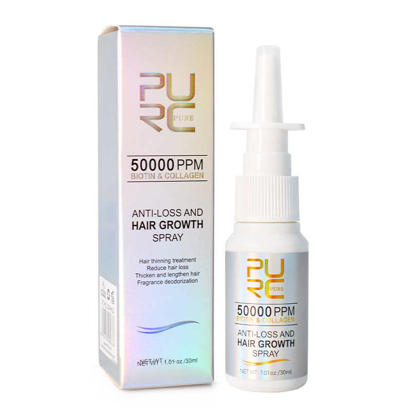 PURC Biotin Hair Growth Products for Men Women Hair Loss Treatment Fast Grow Hair Spray Regrowth Thicken Oil  Scalp Treatment Anti Hair Loss Hair Care