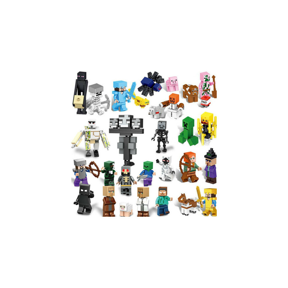 900PCS Minecraft Building Blocks Set with Minifigures The Mountain Cave My World Series Fit for LEGO