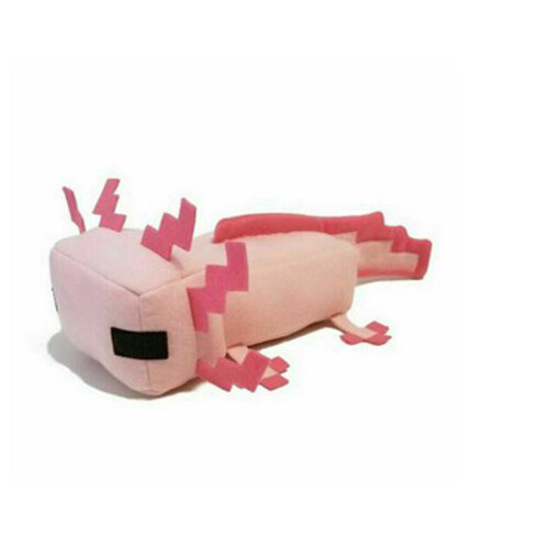 (Pink) Minecraft Axolotl Plush Toy Kids Stuffed Animal Birthday Gift