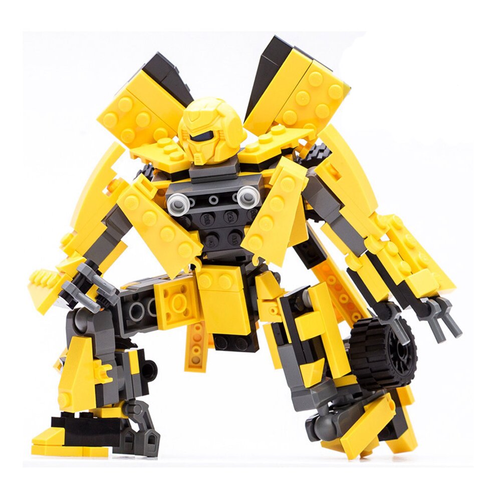 (Transformers Bumblebee Car fit for Lego Toys) Transformers Robot Building Construction