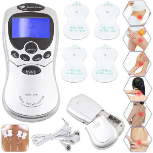 Tens Machine Digital Therapy Full Massager 8 Mode Large Display Ems Acupuncture Muscle Stimulator Machine for Pain Relief Back Neck Muscle and Joint