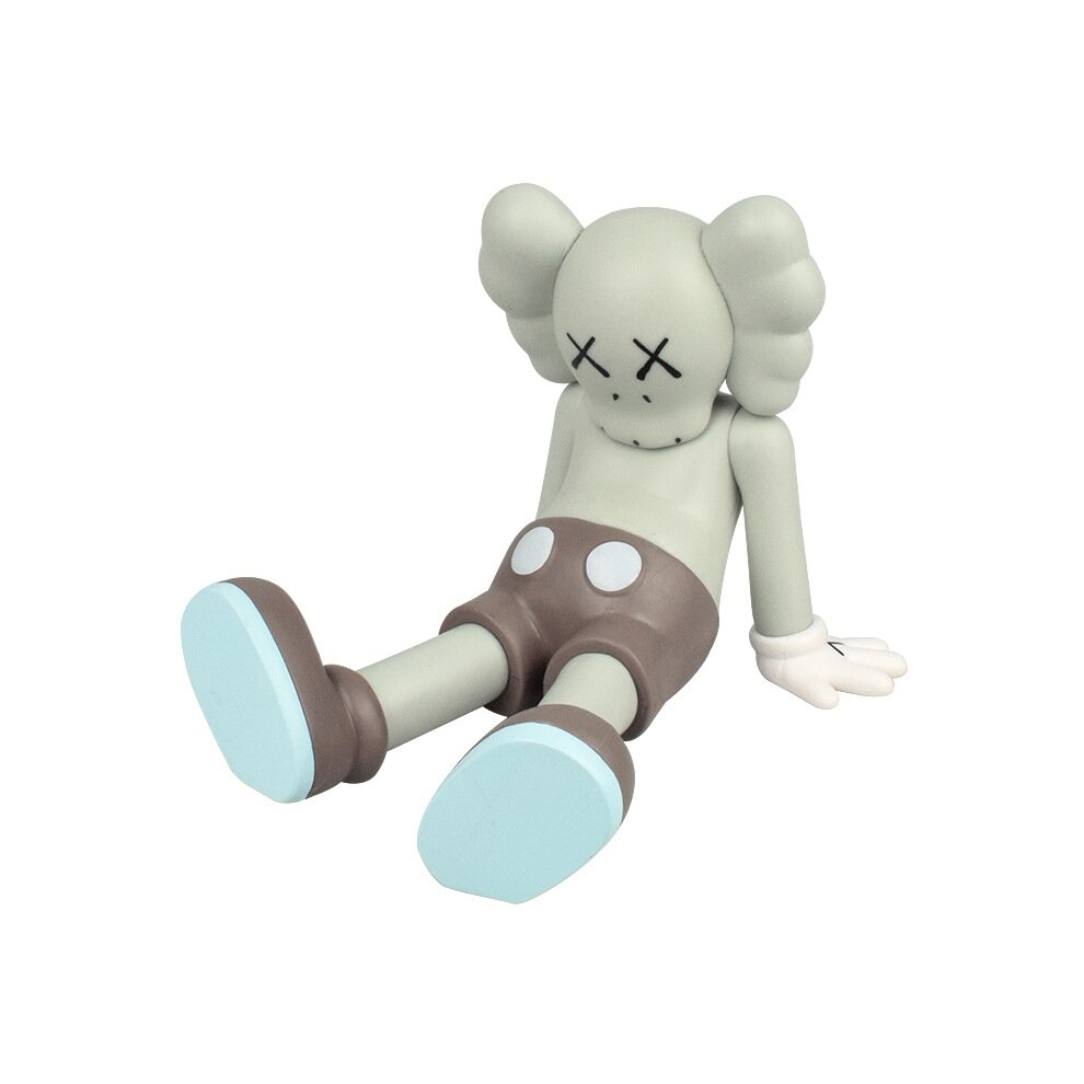 (Grey) Sitting KAWS Companion Action Figures Pen Holder Toy Ornaments