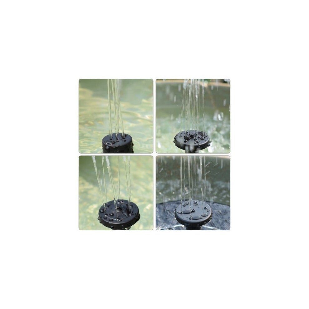 Standing Bird Bath Solar Fountain Water Pump