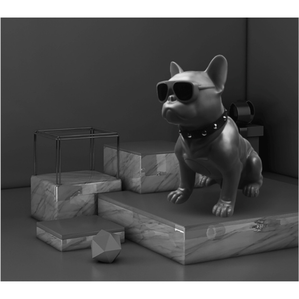 (White) Bulldog Bluetooth Speaker,Cool Bluetooth Speake