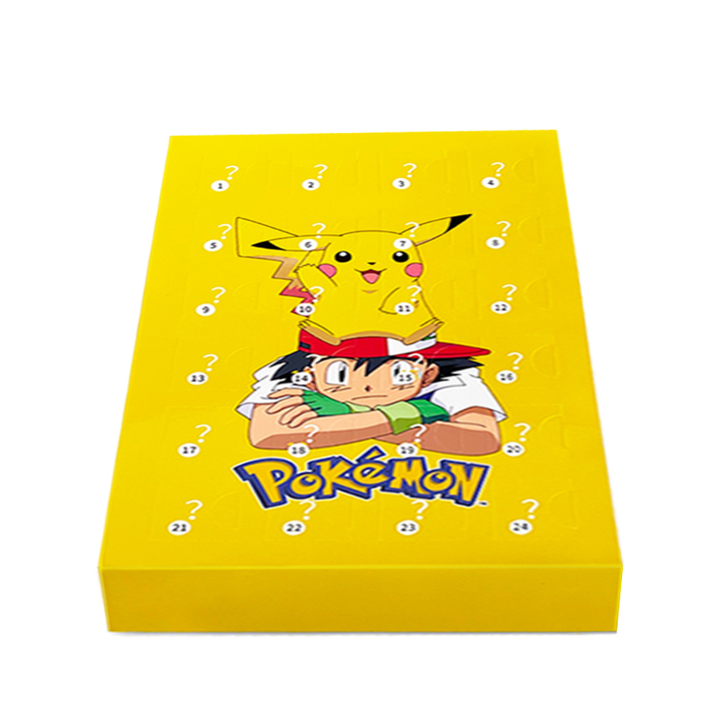 Christmas Advent Calendar Blind Box 24 PCS Pokemon Pikachu Elf Anime Figures Children Cartoon Toys Party Favor Countdown Calendar Toy for Girls Boys Xmas Gifts