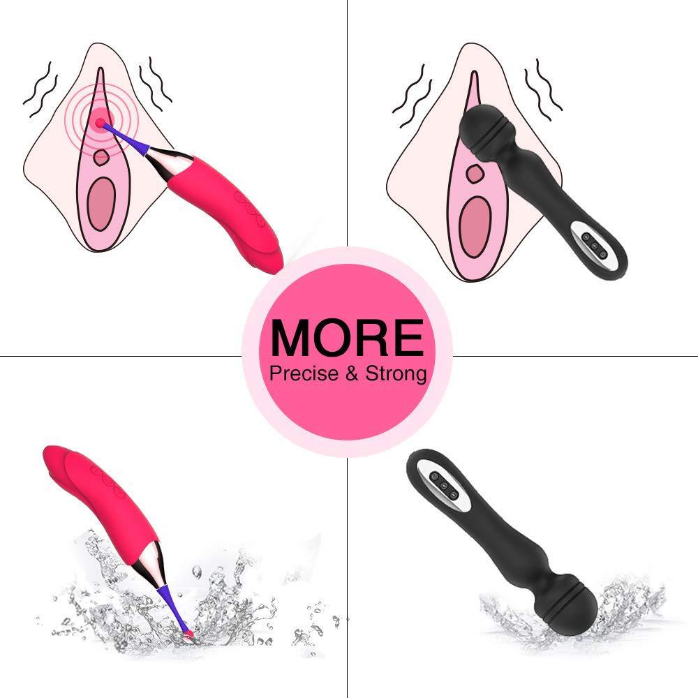 G-Spot Vibrator Clitoral Sex Toys Cordless Electric Massager Rechargeable Waterproof Mini Wand Finger AV Stimulator Women Lesbian