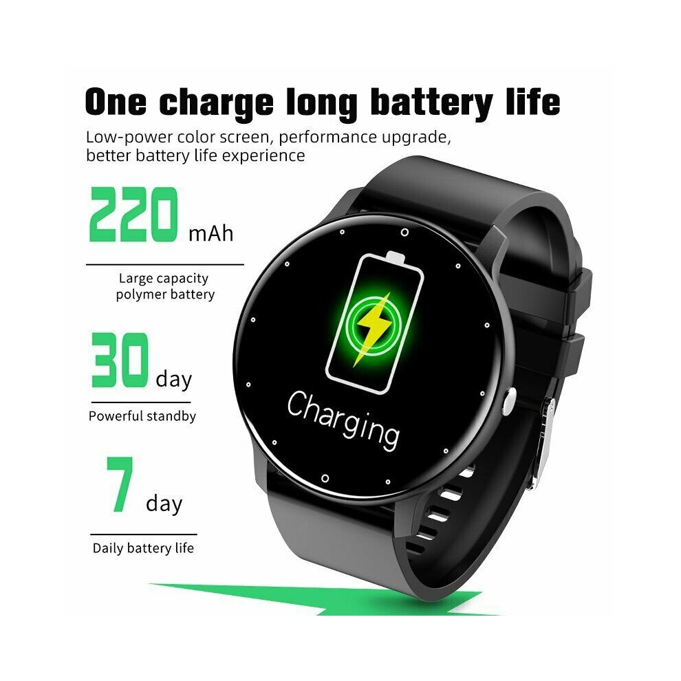 Black Bluetooth Smart Watch Fitness Tracker IP6 Gift