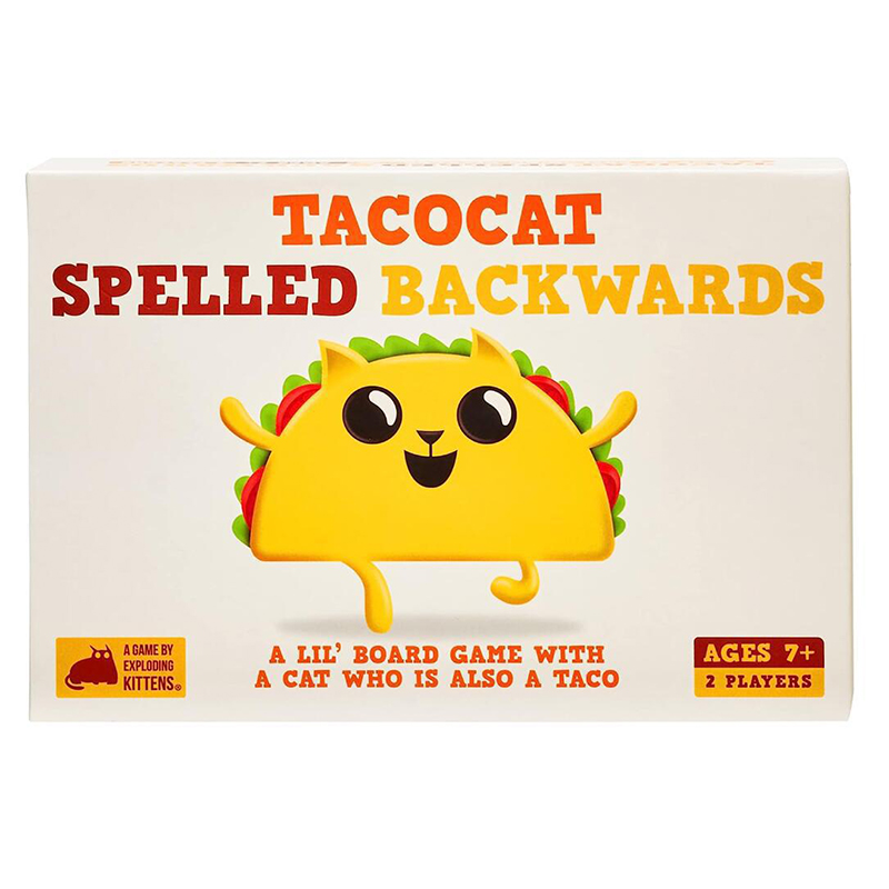 Tacocat Spelled  Backwards Fun Family Games
