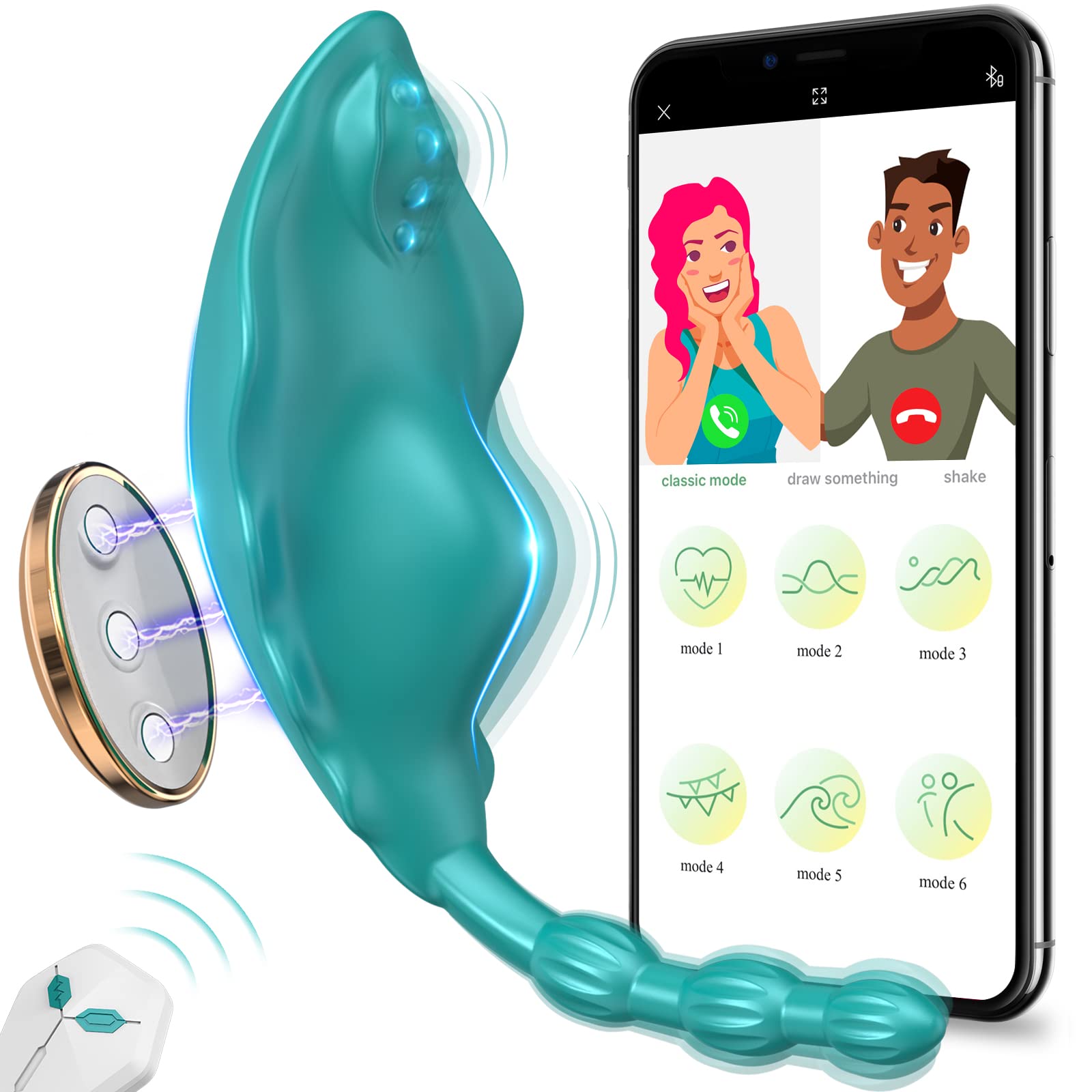 Wearable Vibrators Sex Toys for Women Erotic Adult Toys for Couples G-spot Clitoral Vagina Stimulator with Magnetic Clasp App and Remote Control