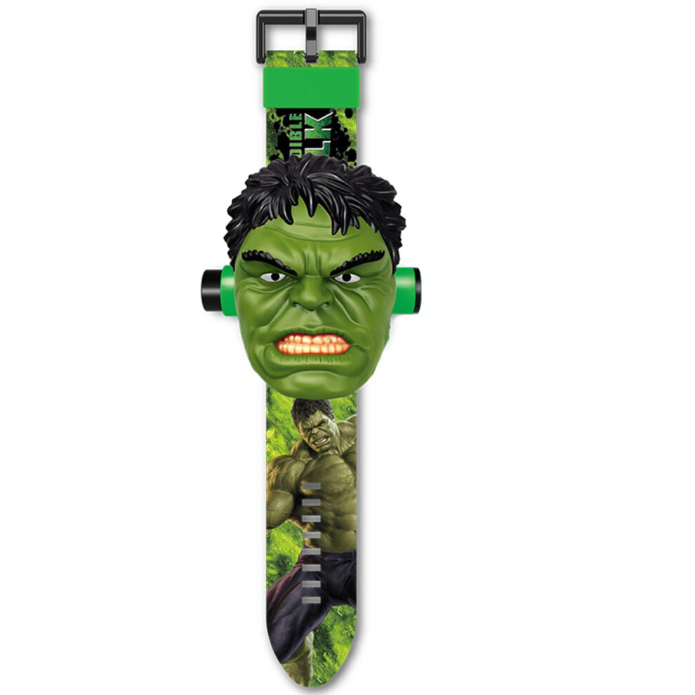 Hulk Electronic Projection Watches Digital Childrens Watch 24 Projection 3D Cartoon Watches Marve