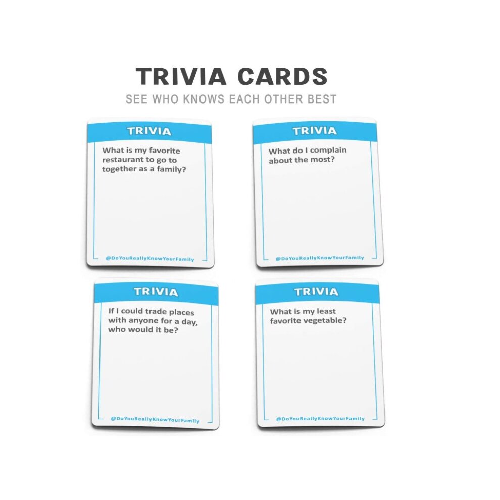 Do You Really Know Your Family Card Game Family Party Interactive Game A Fun Family Game Filled with Conversation Starters and Challenges