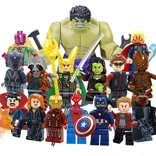 Marvel Avengers Super Heroes Mini Figures Dc Set Building Blocks Toys Fit Lego