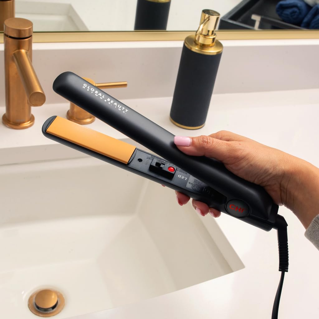 Ceramic Hair Straightener Flat Iron Ceramic Floating Plates Quick Heat Up Black Hair Tools