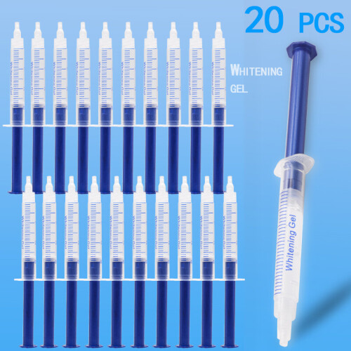 20 pcs Teeth Whitening 44 Peroxide Dental Bleaching System Oral Gel Kit