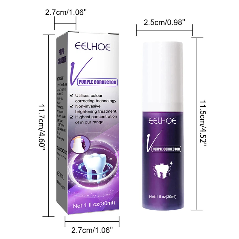 Teeth Whiteners Teeth Whitening Mousse Toothpaste Yellow Teeth Cleaning Removing Bad Breath Stain Oral Keep Fresh Tooth Whitening Care Product 30ml