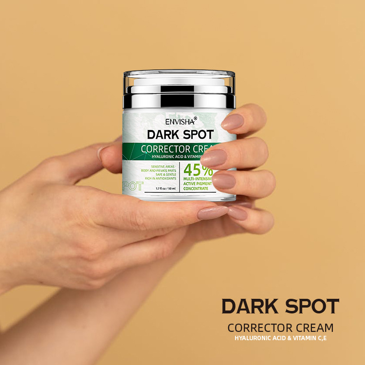 ENVISHA 45 Percent Dark Spot Corrector Cream Face Skin Care Freckle Cream Remove Melasma Dark Spots Melanin Anti-aging Skin Cream 50g