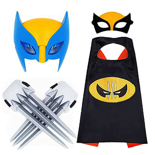 Marvel Wolverine Costumes Claw X Men Blade Paw Cosplay Cloak Mask Superhero Weapons Logan Halloween Costume Dress Up Props Birthday Christmas Gift Toy