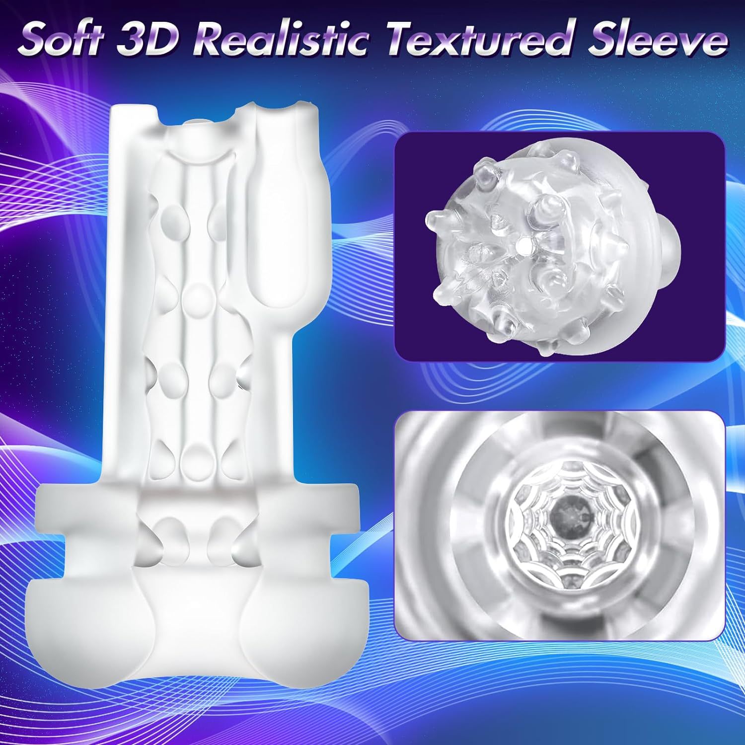 Male Masturbator Sex Toys for Men Automatic Male Masturbator Cup Sucking Vibrating Modes Exhaust Realistic Textured Blowjob Toy Adult Toys Mens Vibrator