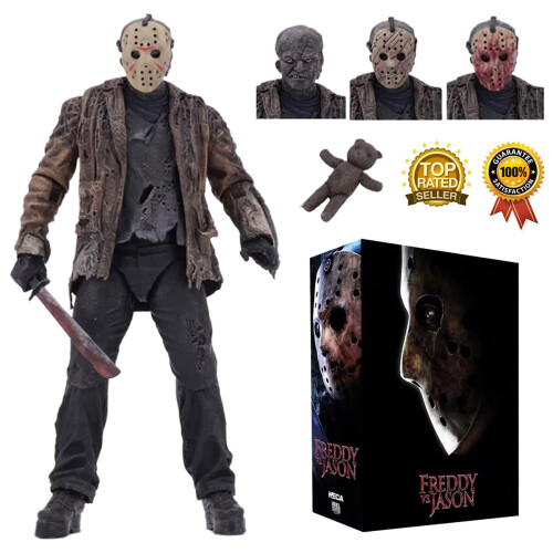 NECA Horror Freddy VS Jason Action Figure 7 Jason Voorhees Deluxe Toy Gift Set