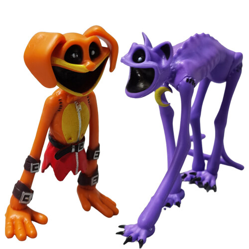 2PCS Smiling Critters Action Figures Model Kids Toys Poppy Playtime Collection Decoration Doll Birthday Xmas Gift UK