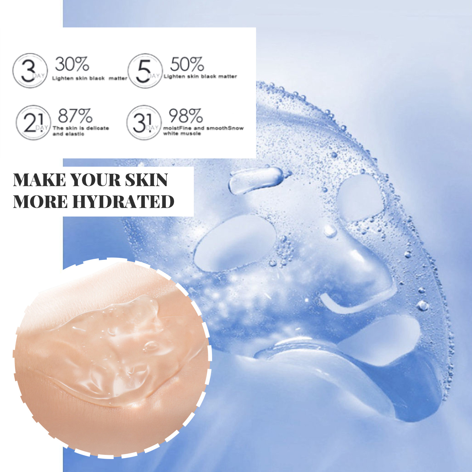 (1 PC) Collagen Firming Wash Free Mask Sleeping Facial Masks Moisturizing Fade Fine Lines Anti Wrinkle Anti Aging Hydrating Frozen Portable Skin Care Products