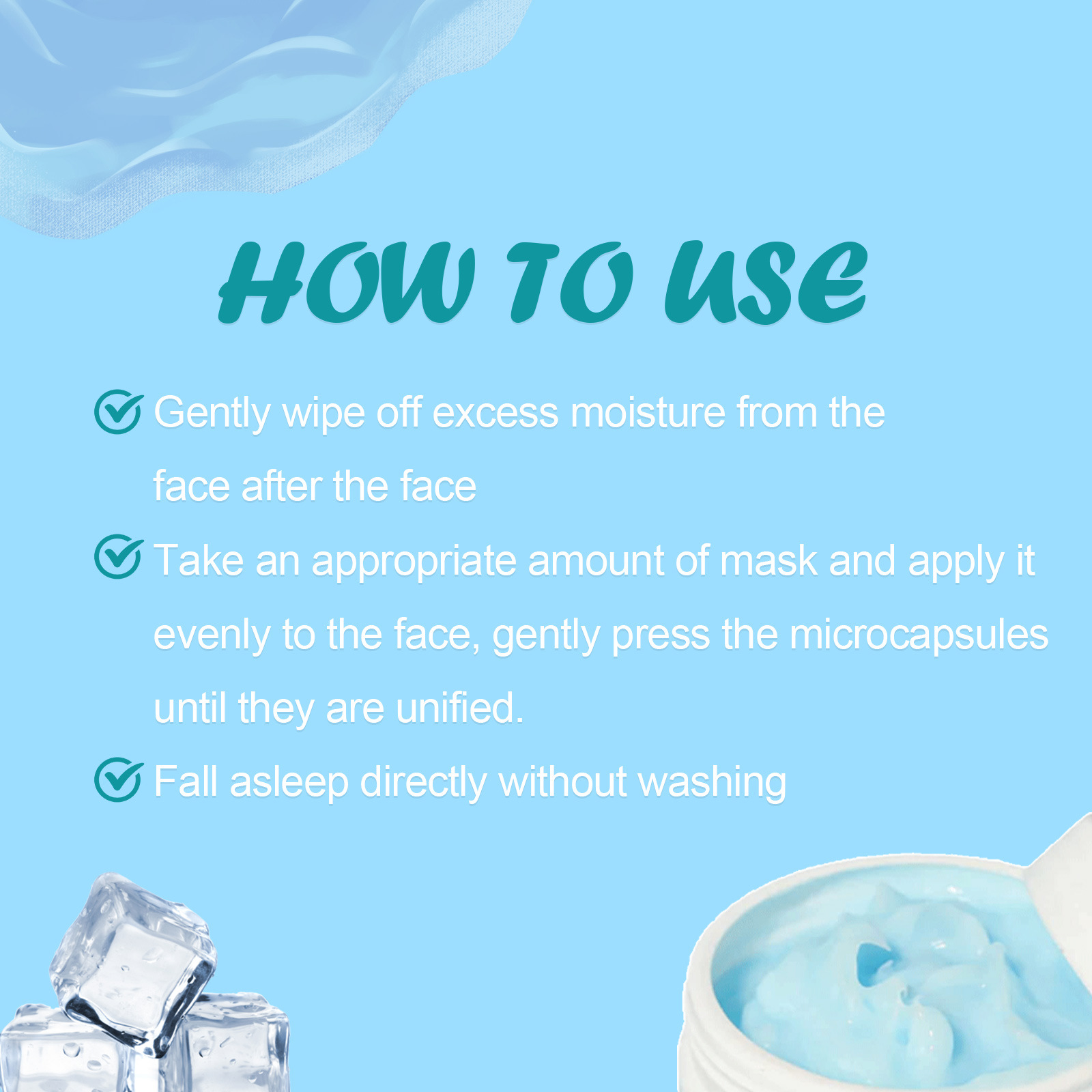 (1 PC) Hydrating Sleeping Mask Hydrating Nourishing Facial Mask Deep Cleansing Pores Acne Treatment Soothing Repair Moisturizing Pores Shrinking