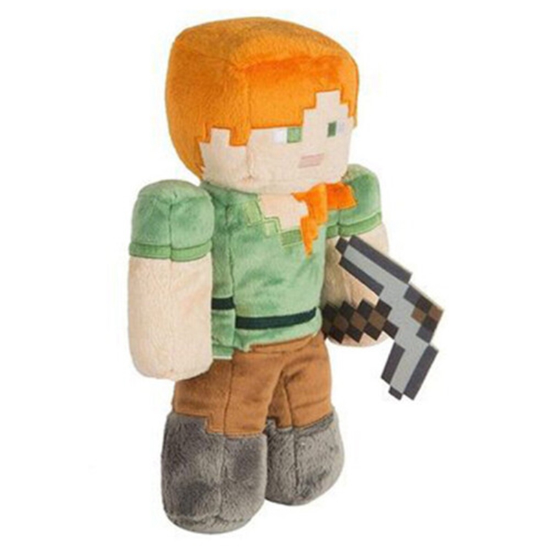 Minecraft Plush Toy Alex Pixel Doll Children Doll Kids Gift 30cm