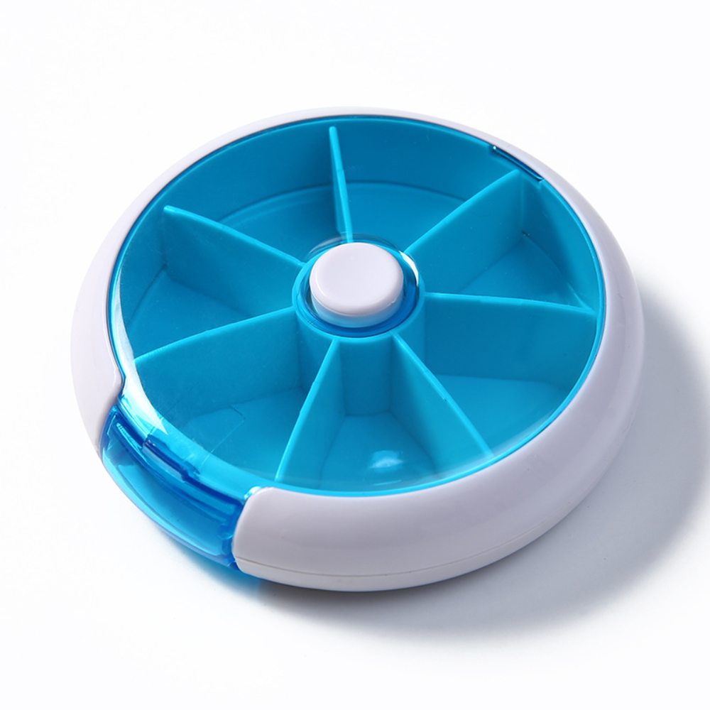 (1PC) Small Pill Box Cases Mini Medicine Cases Container Portable Travel Pills Organizer Storage 7 Days 7 Grids Vitamin Tablet Holder New Hot