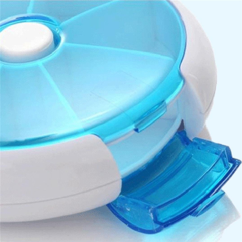 (1PC) Small Pill Box Cases Mini Medicine Cases Container Portable Travel Pills Organizer Storage 7 Days 7 Grids Vitamin Tablet Holder New Hot