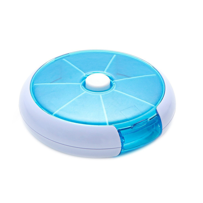 (1PC) Small Pill Box Cases Mini Medicine Cases Container Portable Travel Pills Organizer Storage 7 Days 7 Grids Vitamin Tablet Holder New Hot