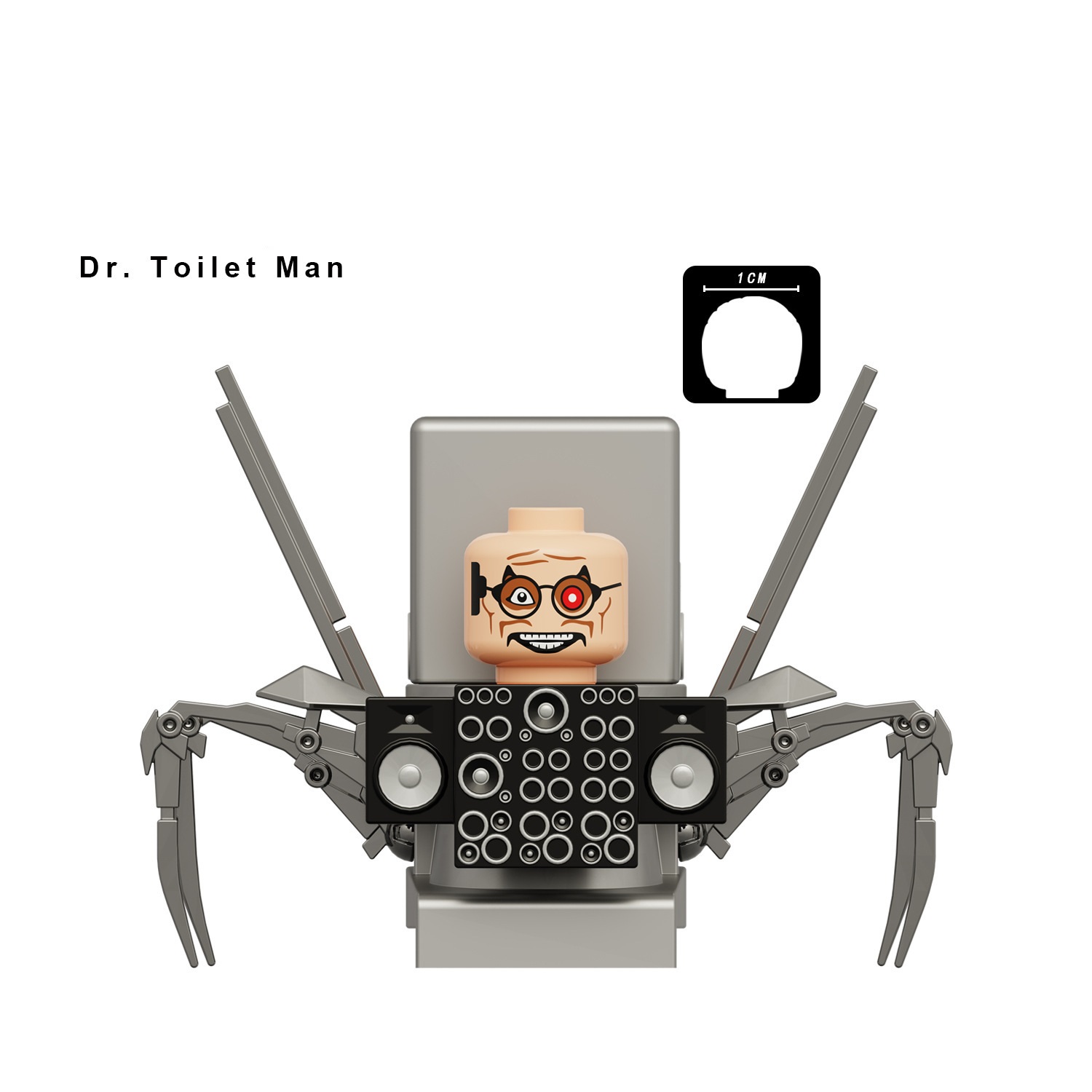 Mini Figures Toilet Men Evil Smile Building Blocks Toy Suitable for Gamed Themed Party Decorations Kids Festival Gifts Fit LEGO