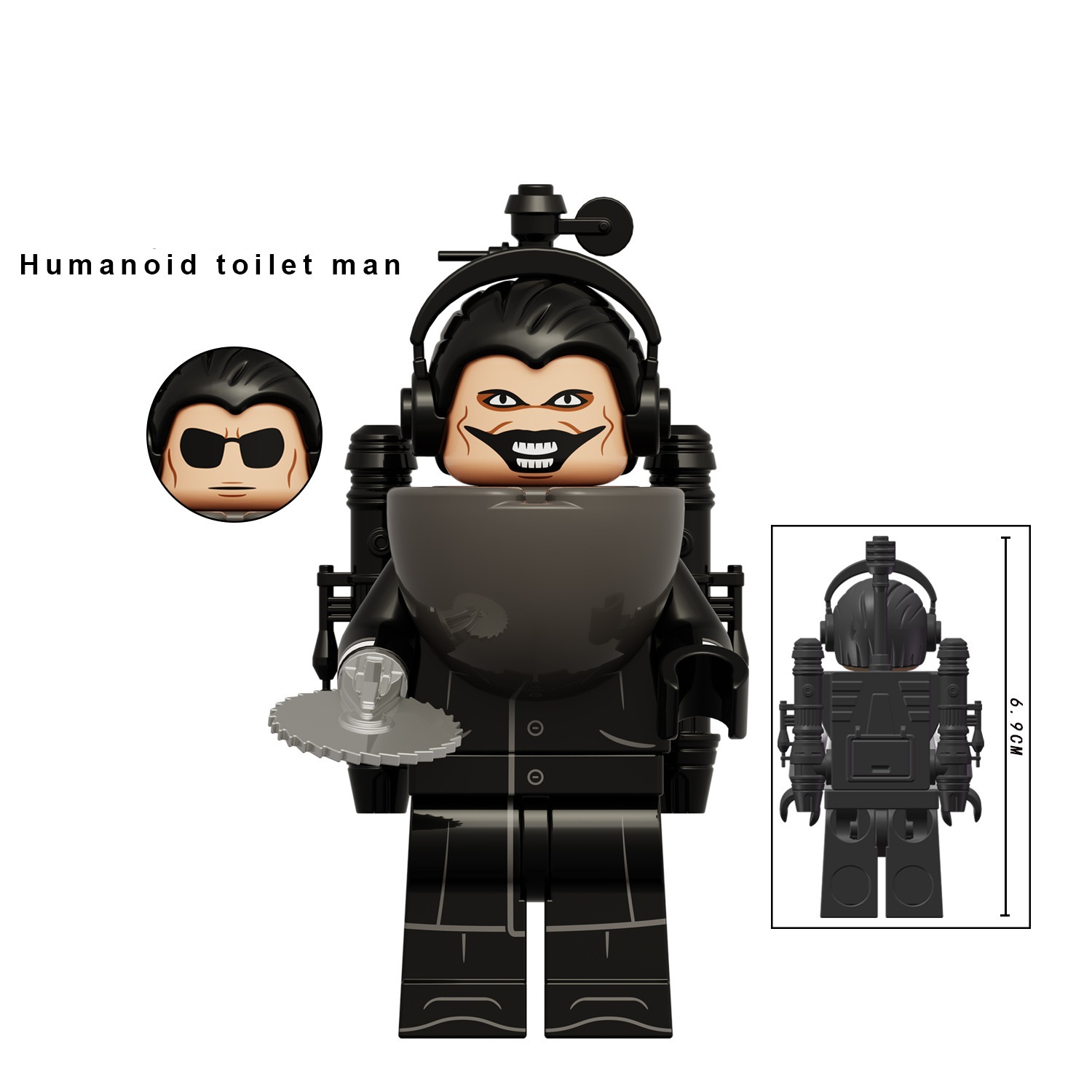 Mini Figures Toilet Men Evil Smile Building Blocks Toy Suitable for Gamed Themed Party Decorations Kids Festival Gifts Fit LEGO