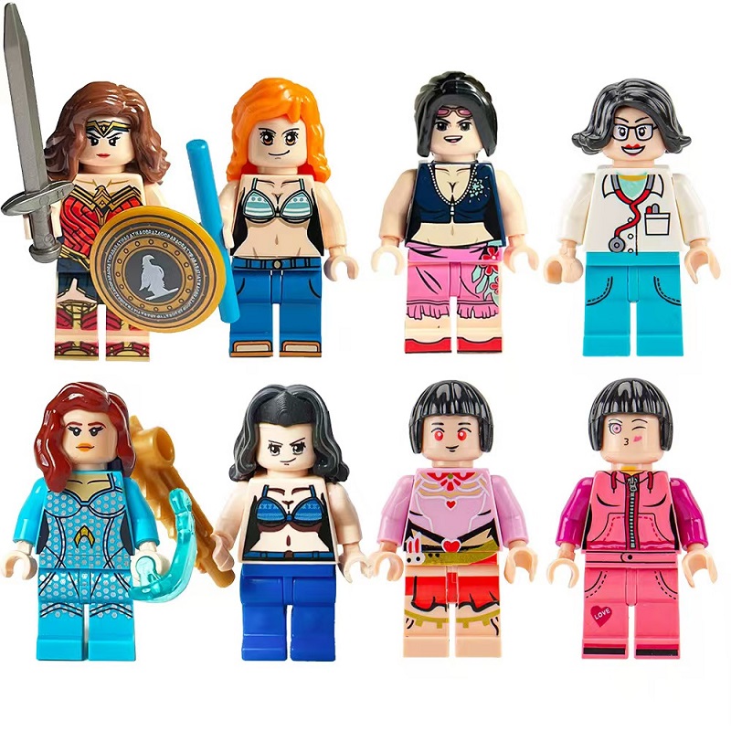 (8 PCS H) Building Blocks Figures Mercenaries Toys Mini Figures Humanoid Dolls Children Toys Birthday Gifts Cartoon Characters