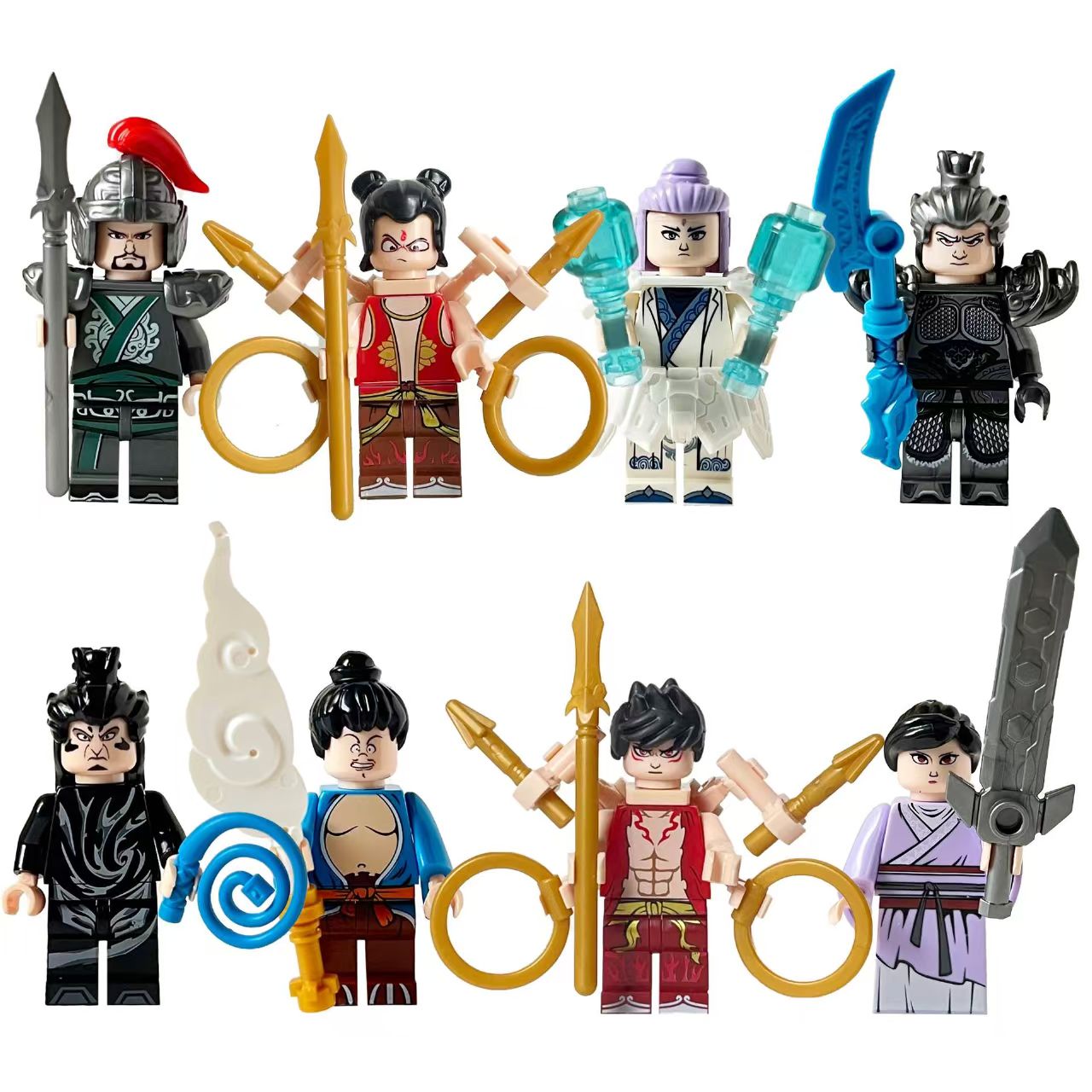 (8 PCS H) Building Blocks Figures Mercenaries Toys Mini Figures Humanoid Dolls Children Toys Birthday Gifts Cartoon Characters