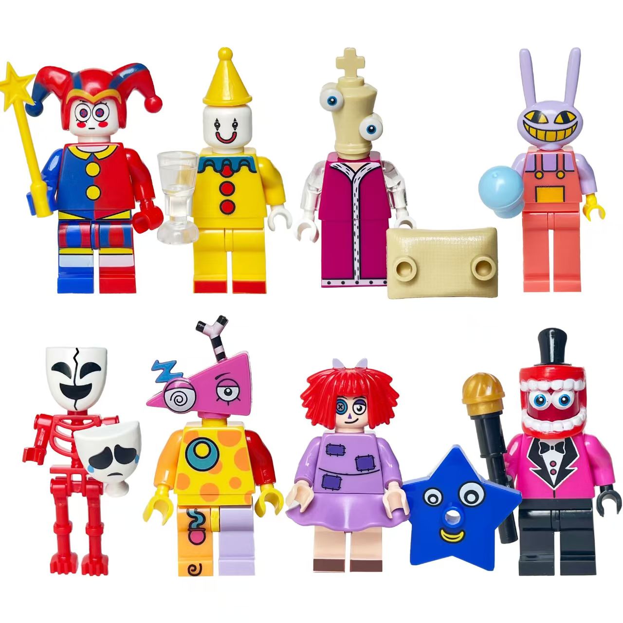 (8 PCS H) Building Blocks Figures Mercenaries Toys Mini Figures Humanoid Dolls Children Toys Birthday Gifts Cartoon Characters