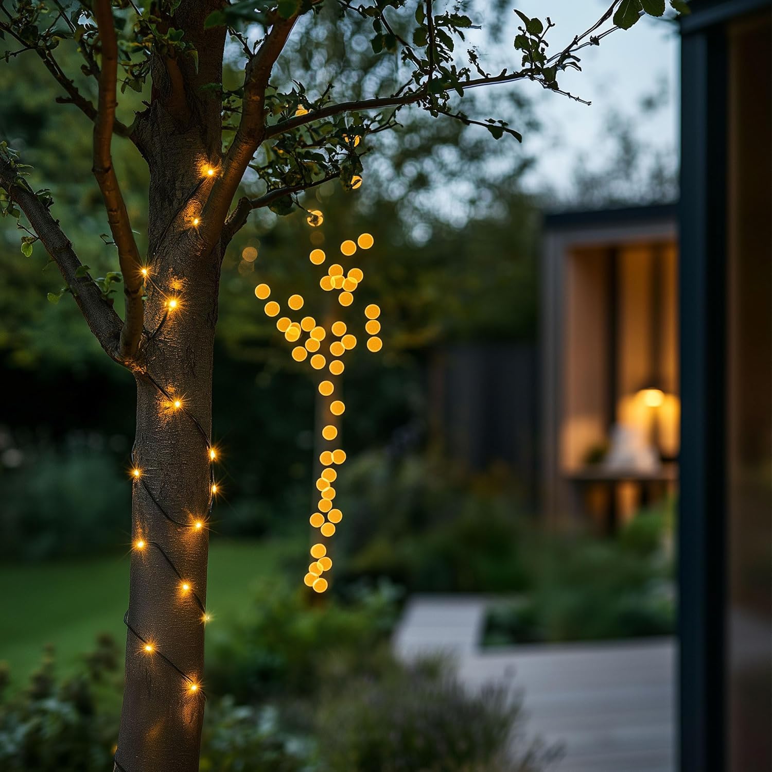 Outdoor USB Solar Fairy Lights White and Warm White 100 LEDs 10m with Remote Control