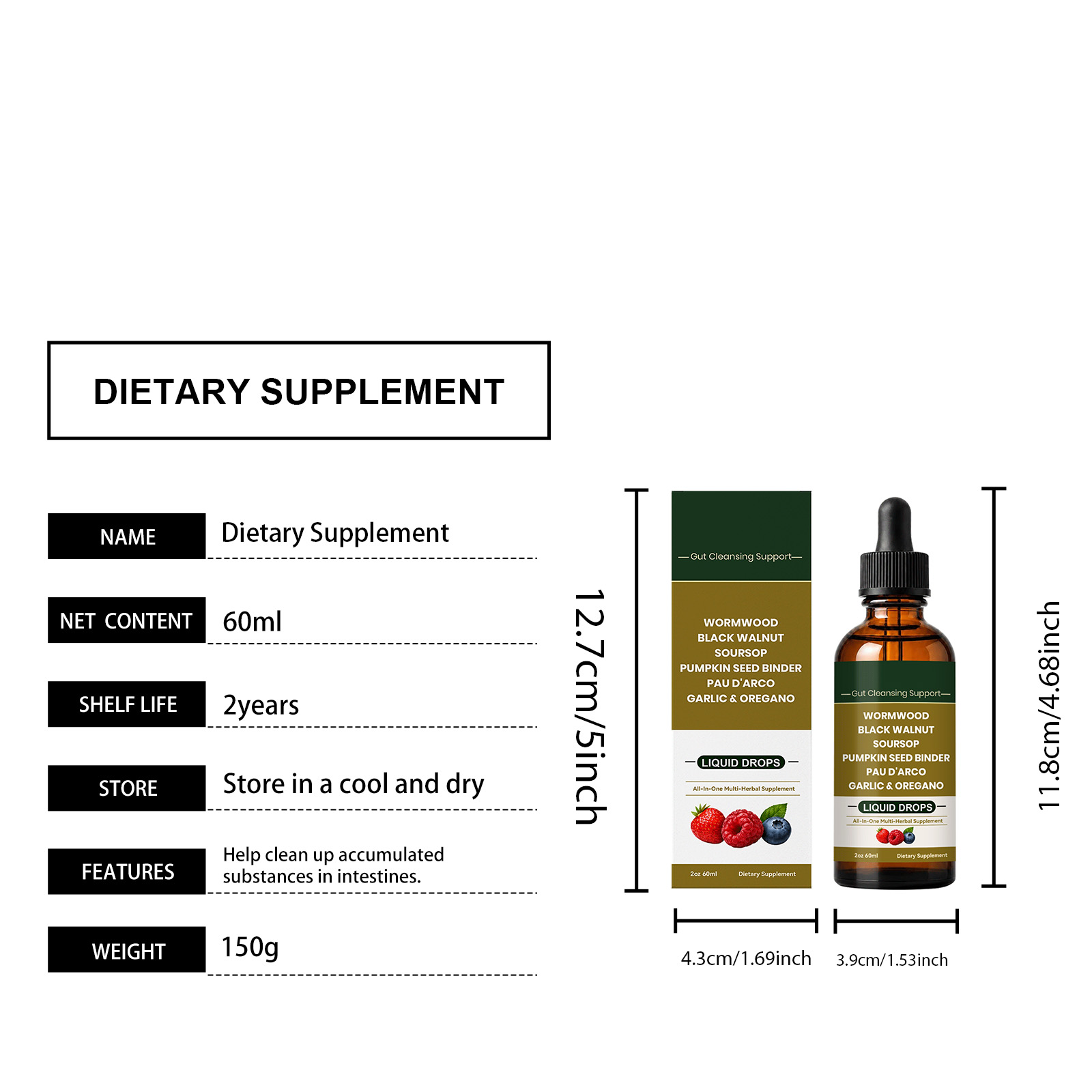 Smooth Regulate Care Drops Herbal Nourish Straighten Inner Comfort Condition Daily Portable Drink Body Care Agent