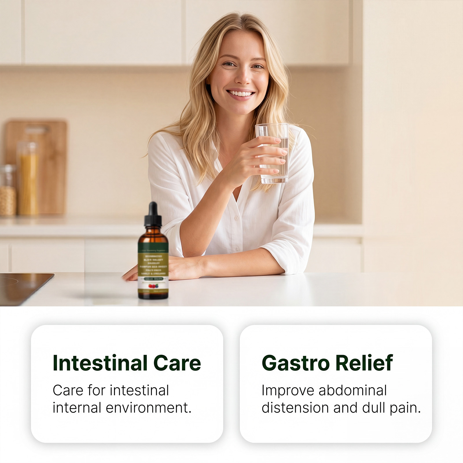 Smooth Regulate Care Drops Herbal Nourish Straighten Inner Comfort Condition Daily Portable Drink Body Care Agent