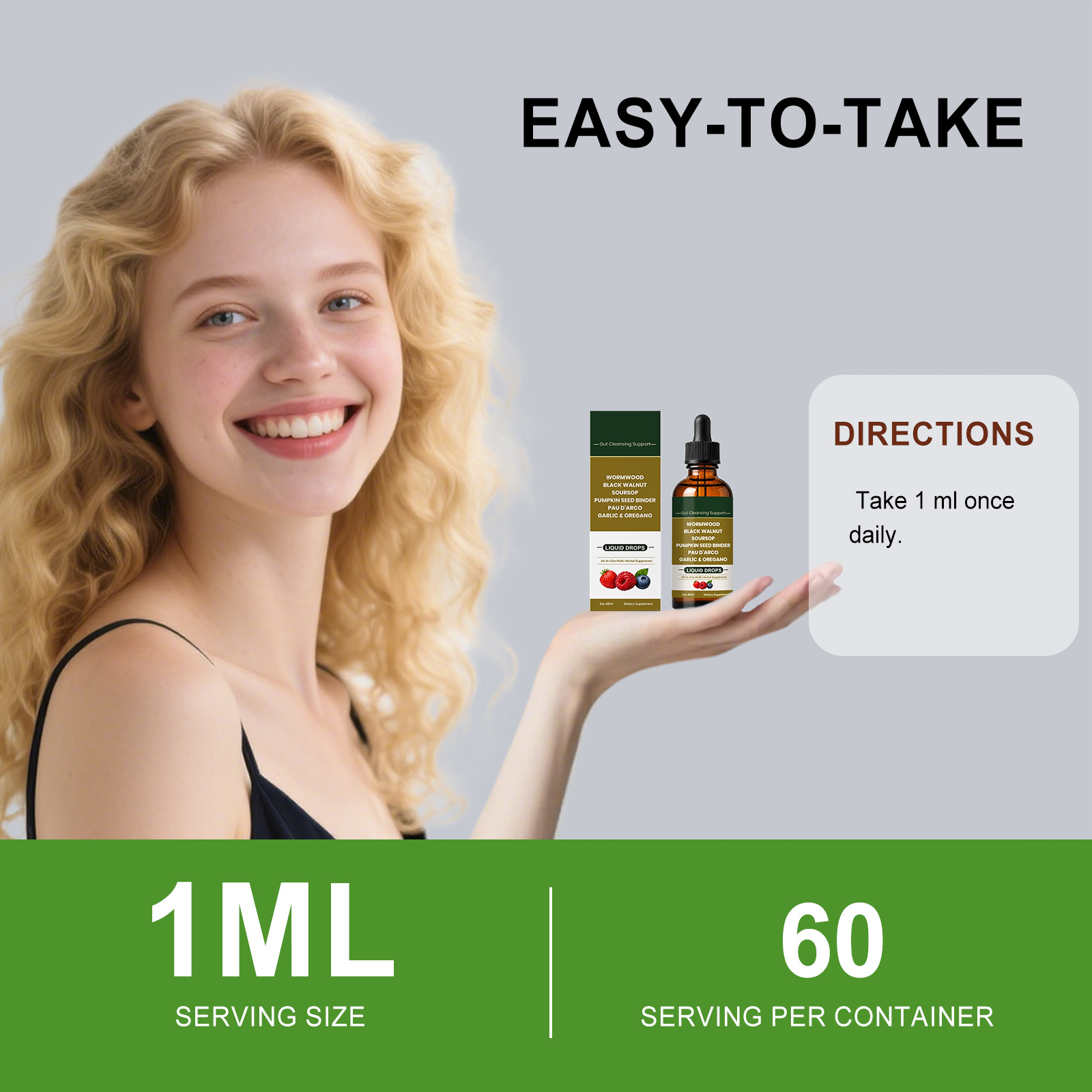 Smooth Regulate Care Drops Herbal Nourish Straighten Inner Comfort Condition Daily Portable Drink Body Care Agent