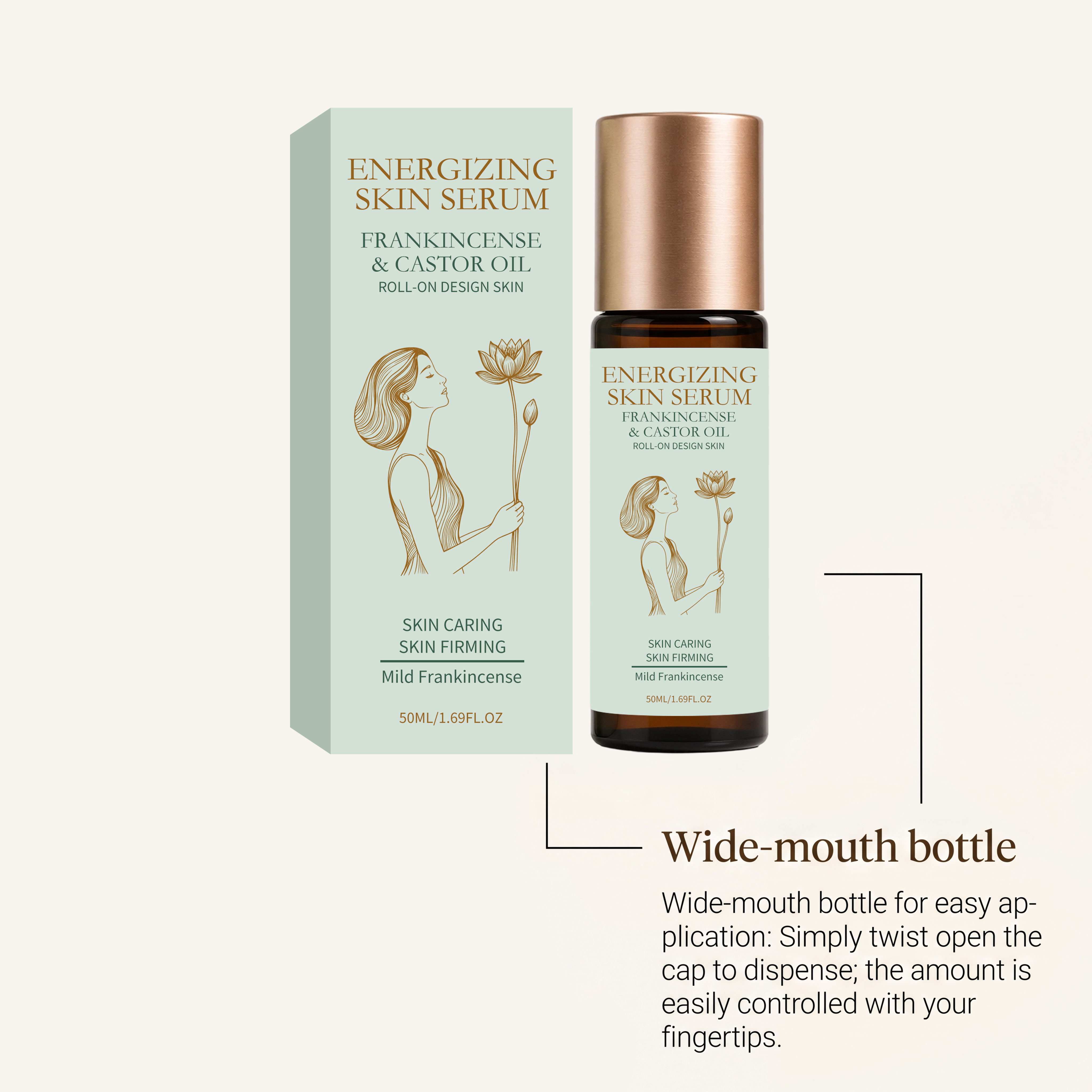 Skin Brightening Frankincense Essence Oil Moisturizing Hydrating Soft Rolling Ball Design Body All Over Usable Care Liquid