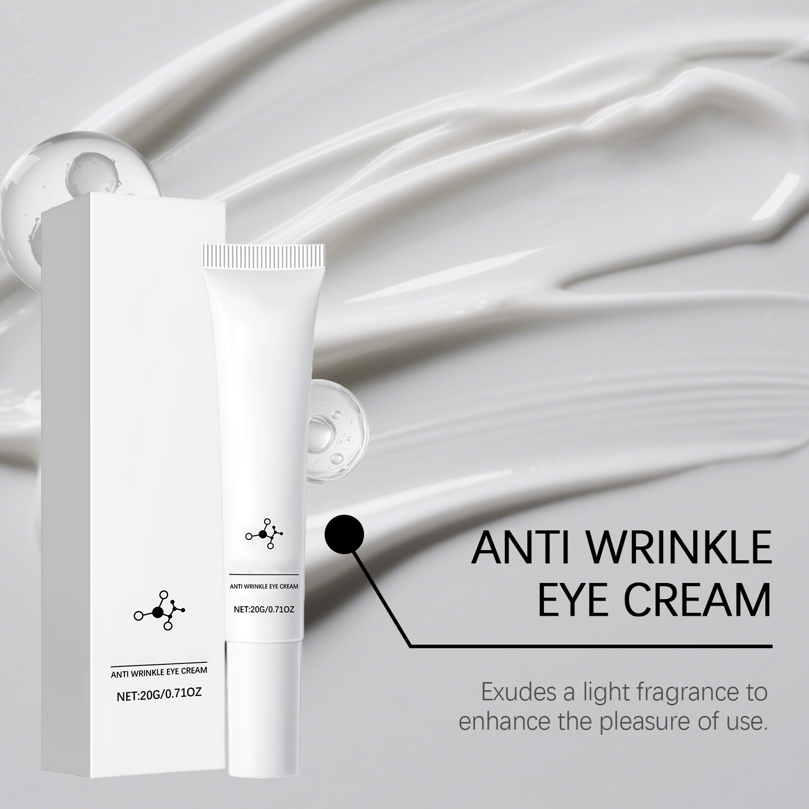 Eye Cream Hydrating Moisturizing Mild Gentle Hydrous Daily Care For Eye Skin Massage Treatment Soft Natural Ingredients