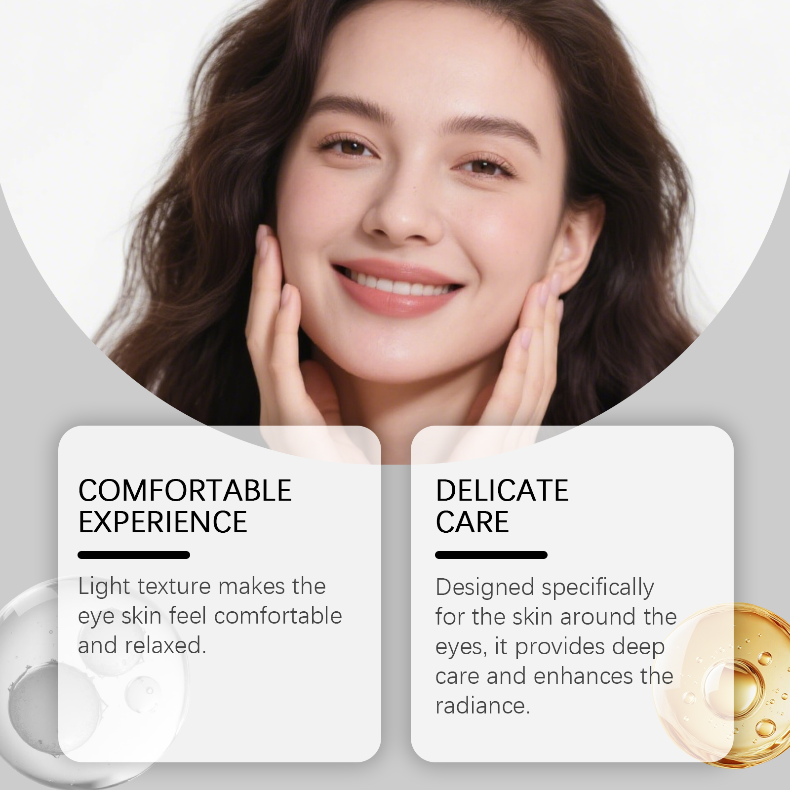 Eye Cream Hydrating Moisturizing Mild Gentle Hydrous Daily Care For Eye Skin Massage Treatment Soft Natural Ingredients