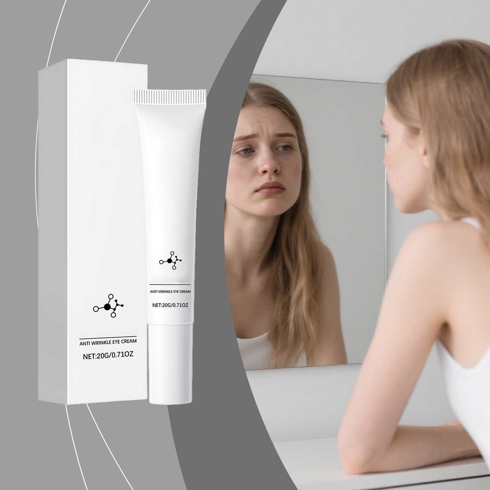 Eye Cream Hydrating Moisturizing Mild Gentle Hydrous Daily Care For Eye Skin Massage Treatment Soft Natural Ingredients