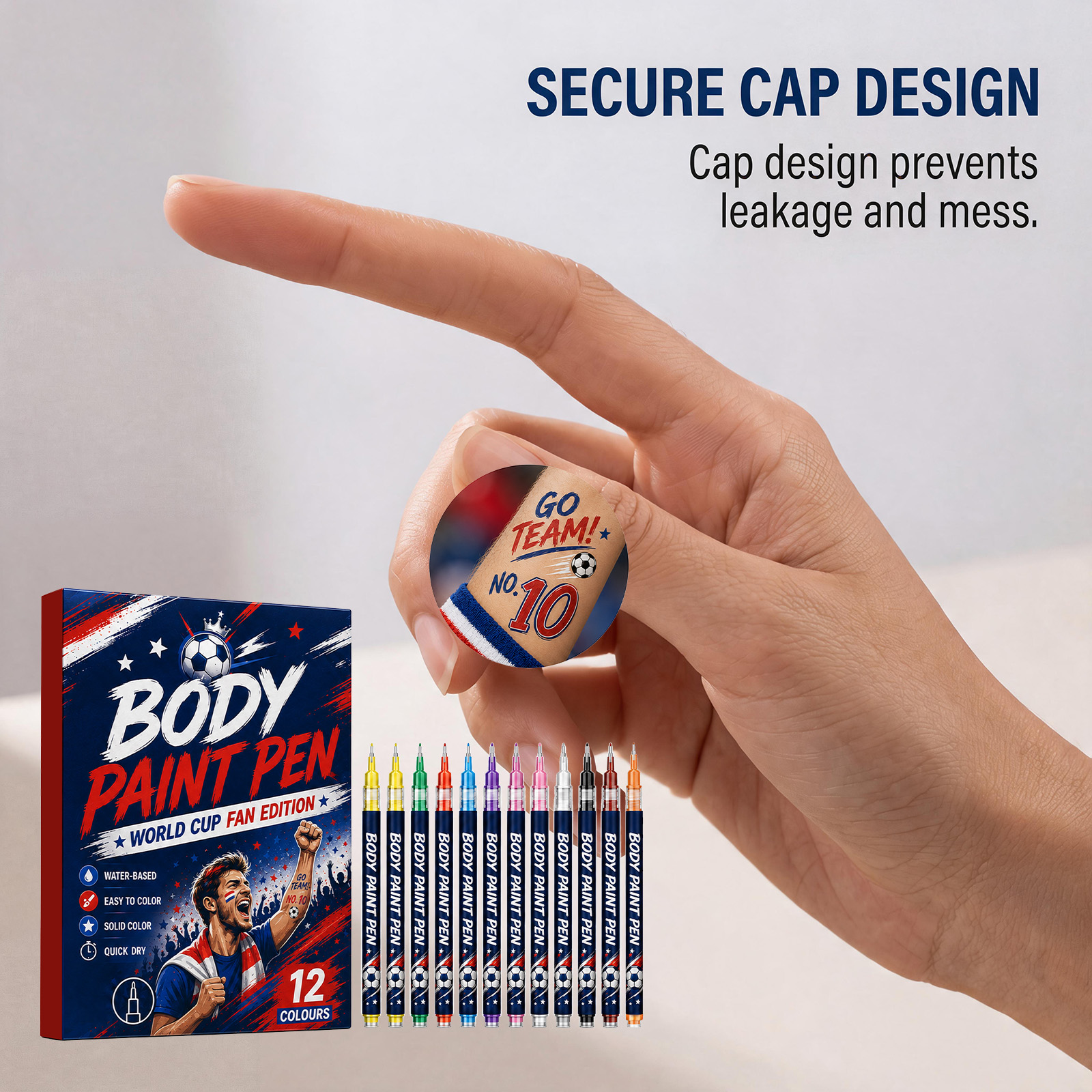 Body Paint Pen Easy For New Users Full Color Render Multi Scene Cheer Support