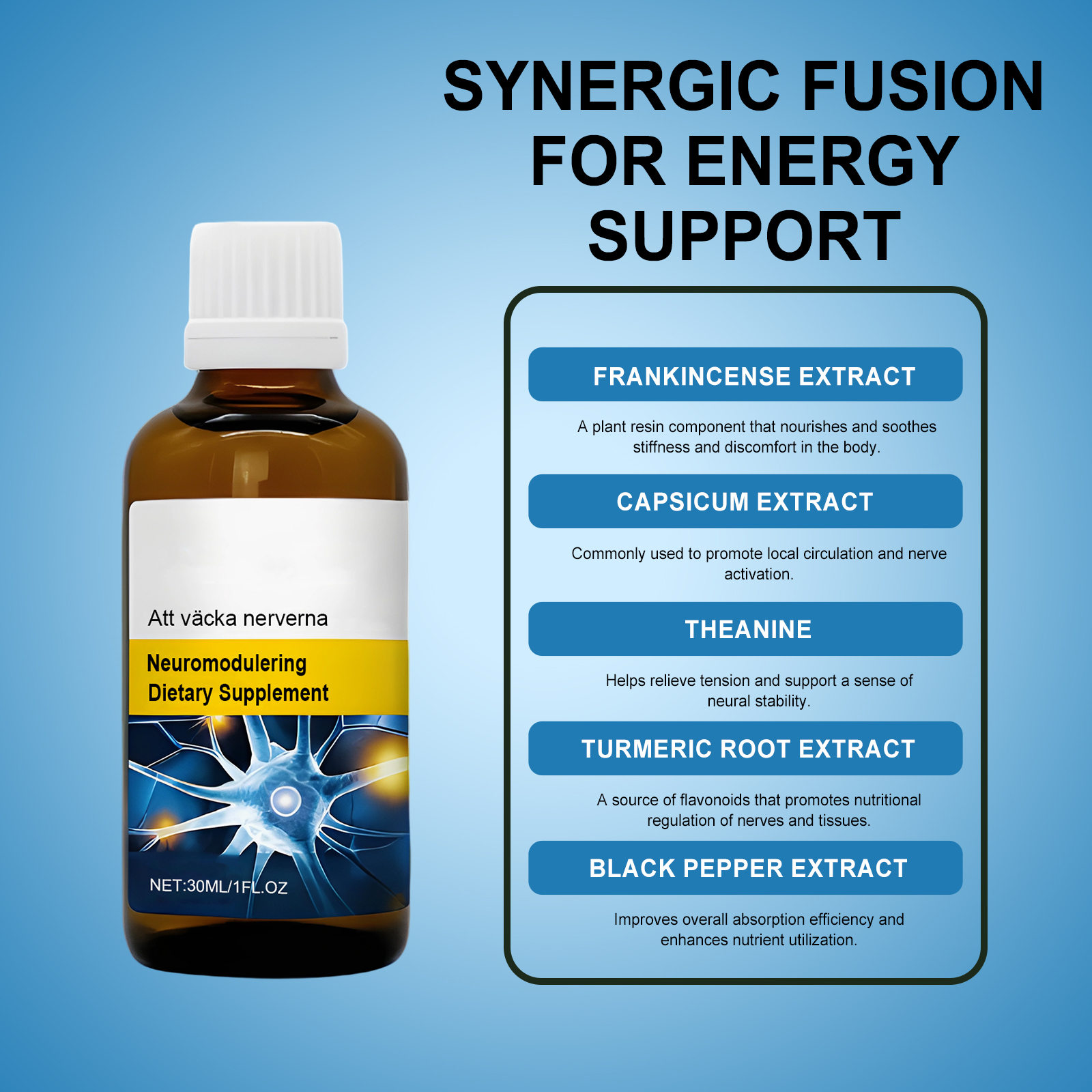 Dietary Supplement Drops Mild Formula Ease Daily Stress Boost Body Vitality Face Fresh Challenges With Positive Energy