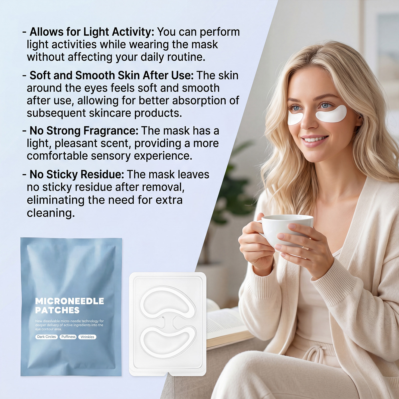 Eye Patch Mild Hydrating Bright Smooth Delicate Soft Skin Friendly Daily Care For Eye Skin Mask Sheet